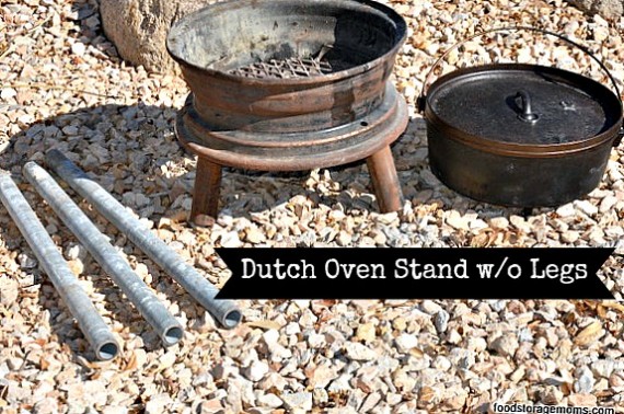 How To Make A Dutch Oven Stand | via www.foodstoragemoms.com