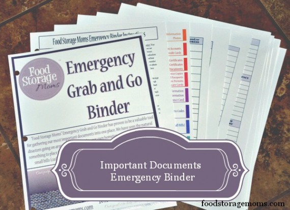 Important Documents Emergency Contents