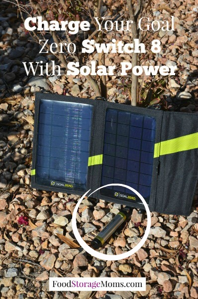 Charge Your Goal Zero Switch 8 With Solar Power