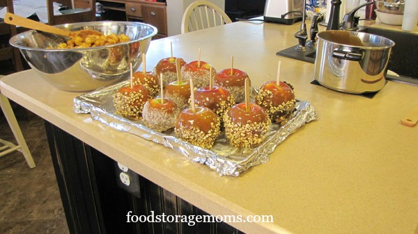 Easy Homemade Caramel Apples And Caramel Popcorn | by FoodStorageMoms.com
