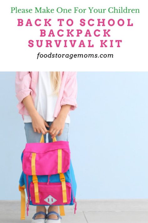 Back To School Backpack Survival Kit