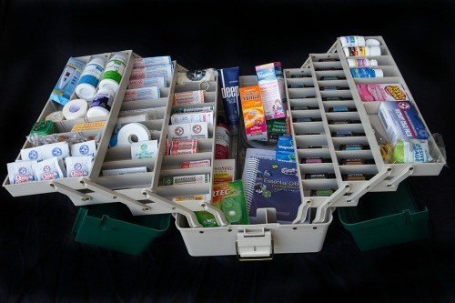 Organize Your Medicine with a DIY Tackle Box First Aid Kit