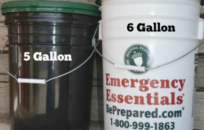six gallon bucket