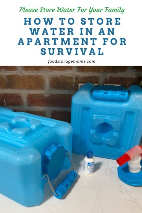 How To Store Water In An Apartment For Survival