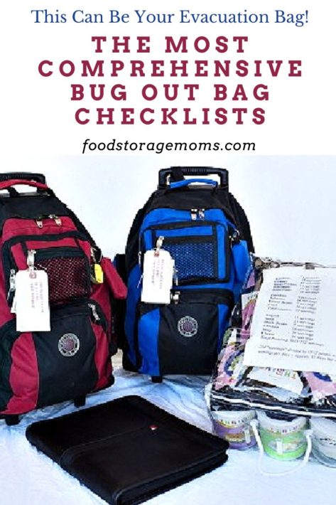 The Most Comprehensive Bug Out Bag Checklists