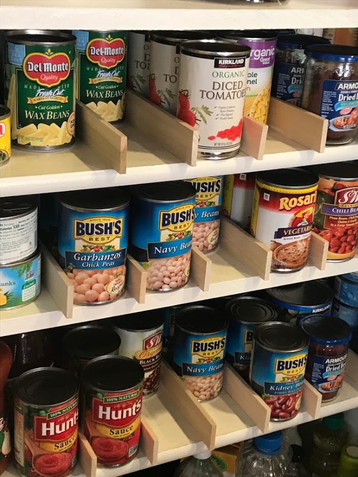 Small Pantry-Its Really Easy To Organize One-Just Add Shelves