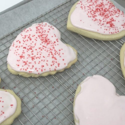 Sour Cream Cookies on a Rack