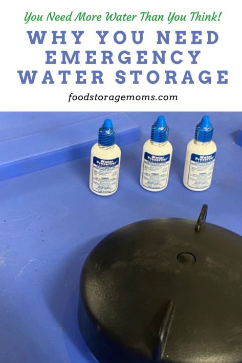 Water Storage Tanks With Water Preserver