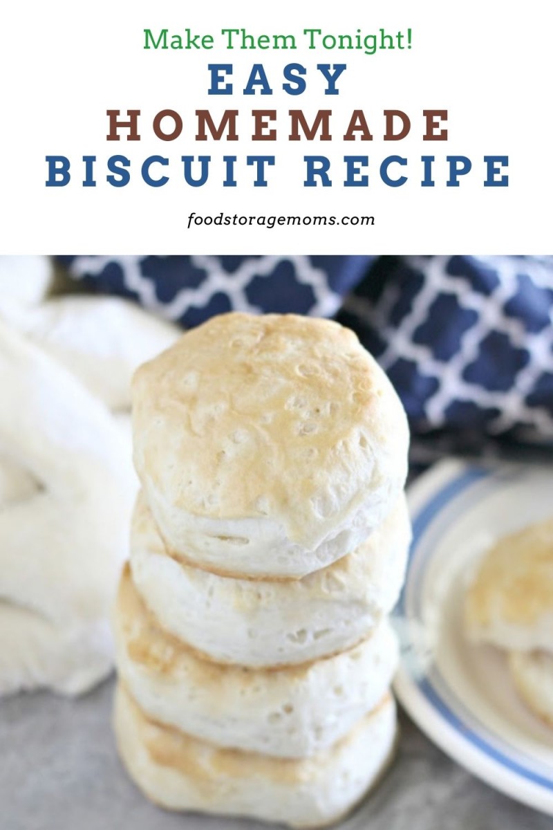 Easy Homemade Biscuit Recipe - Food Storage Moms