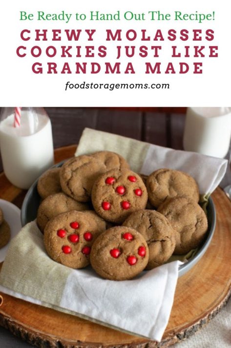 Chewy Molasses Cookies Just Like Grandma Made