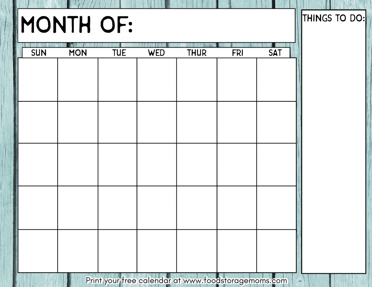 How to Stay Organized + Free Calendar - Food Storage Moms