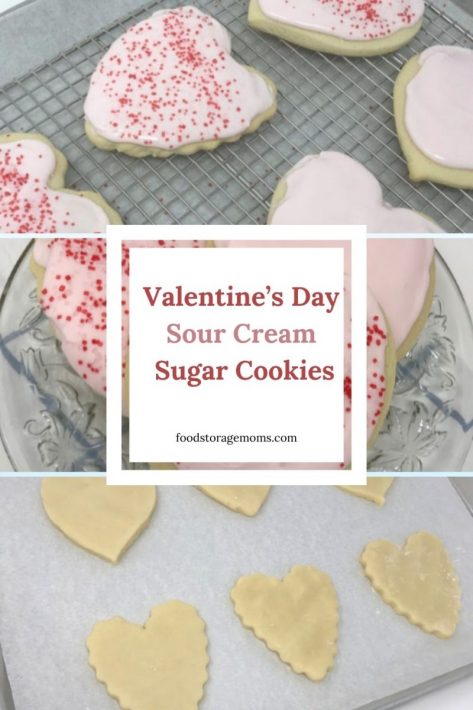 Valentine's Day Sour Cream Sugar Cookie Recipe - Food Storage Moms