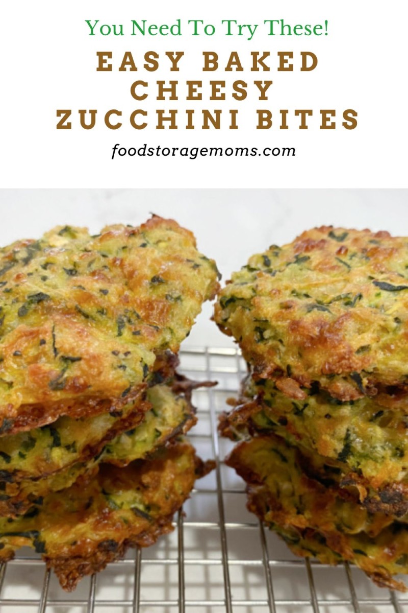 Easy-Baked Cheesy Zucchini Bites - Food Storage Moms