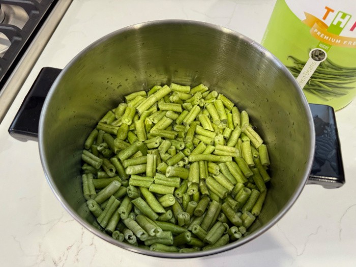 Green Beans Freeze Dried Covered With Water