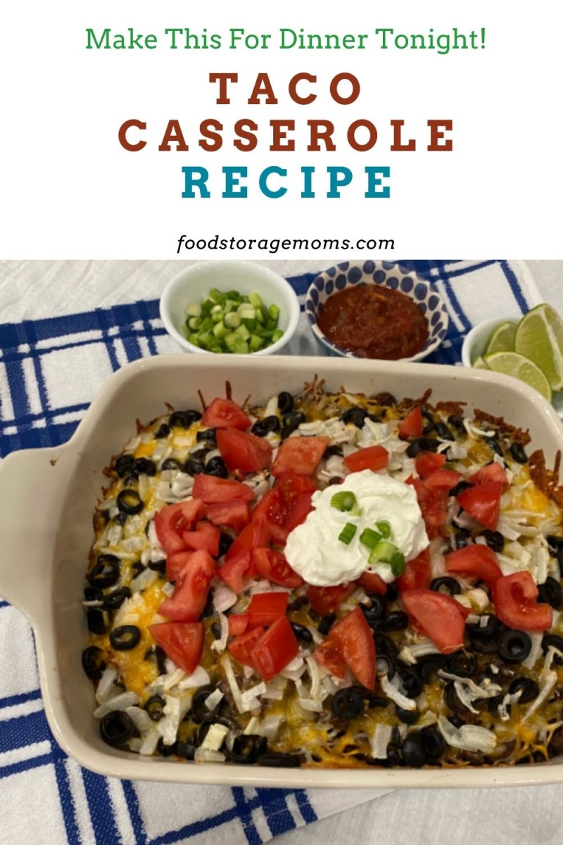 Taco Casserole Recipe - Food Storage Moms