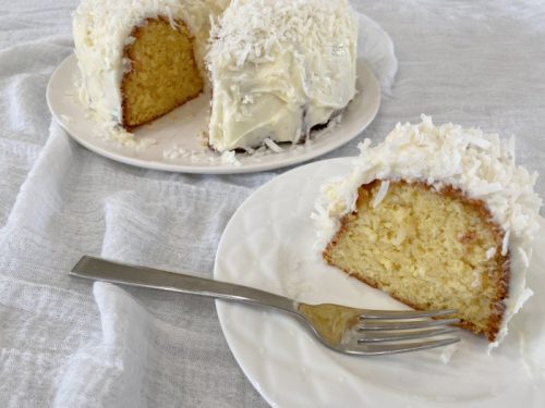 Mile-High Homemade Coconut Cake - Weekend at the Cottage