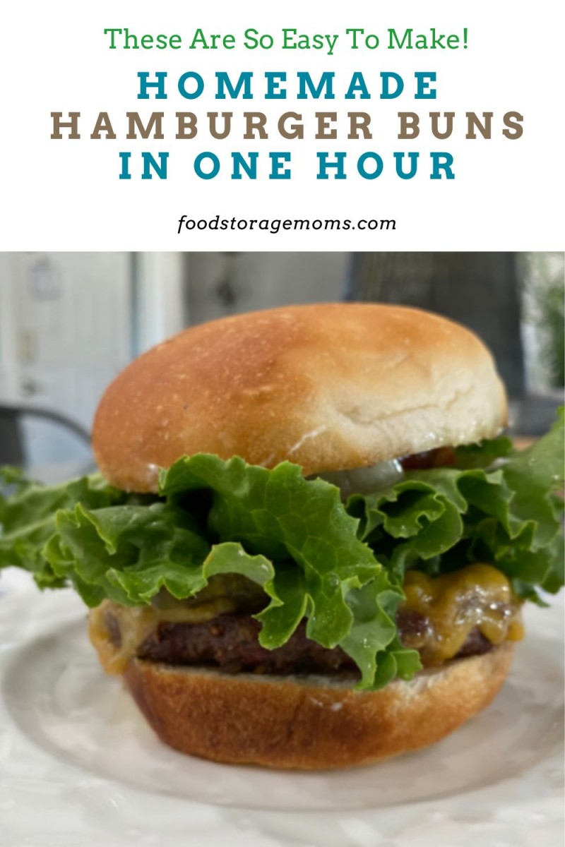 Homemade Hamburger Buns In One Hour - Food Storage Moms