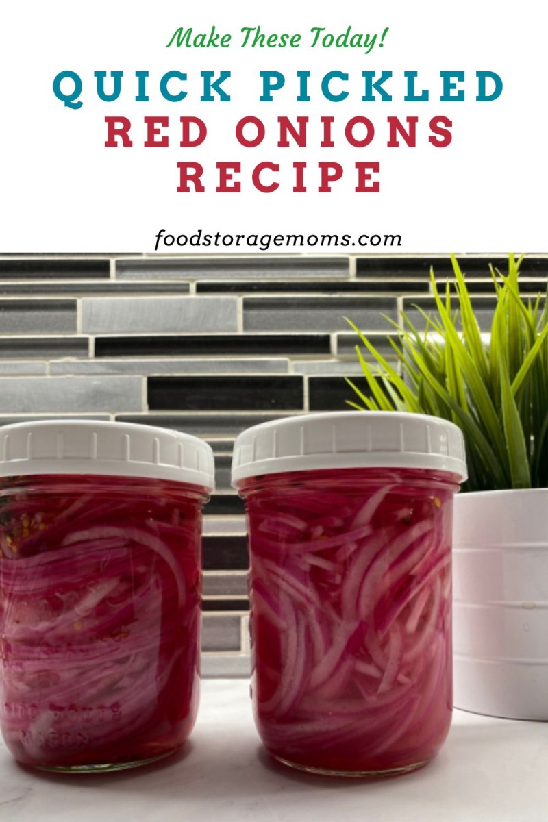 Quick Pickled Red Onions Recipe - Food Storage Moms