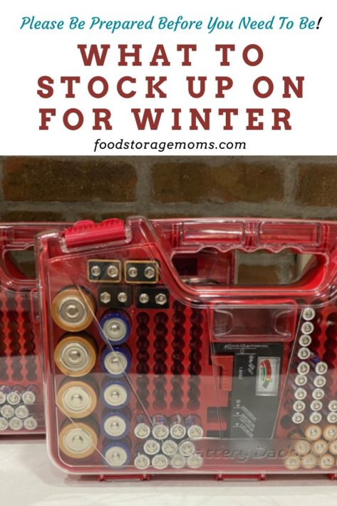 What to Stock Up on for Winter 