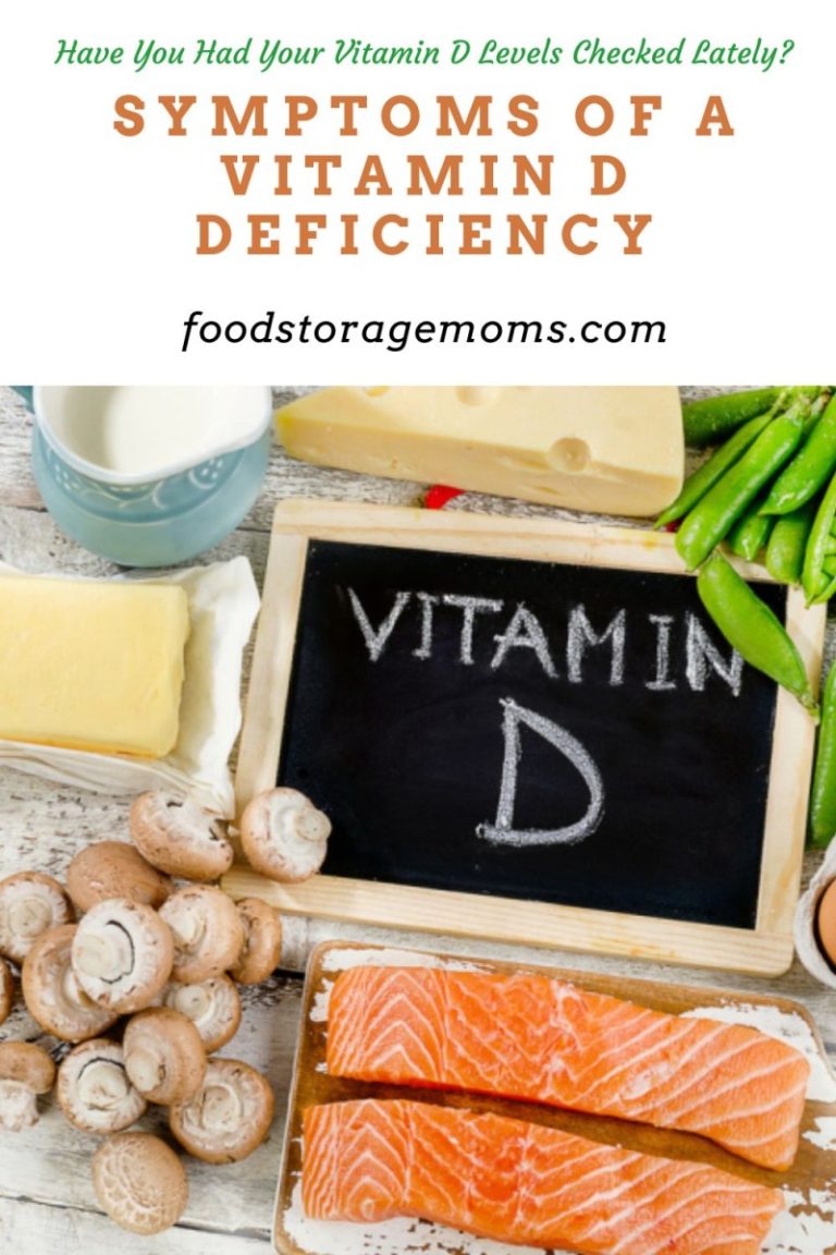 Symptoms of a Vitamin D Deficiency Food Storage Moms