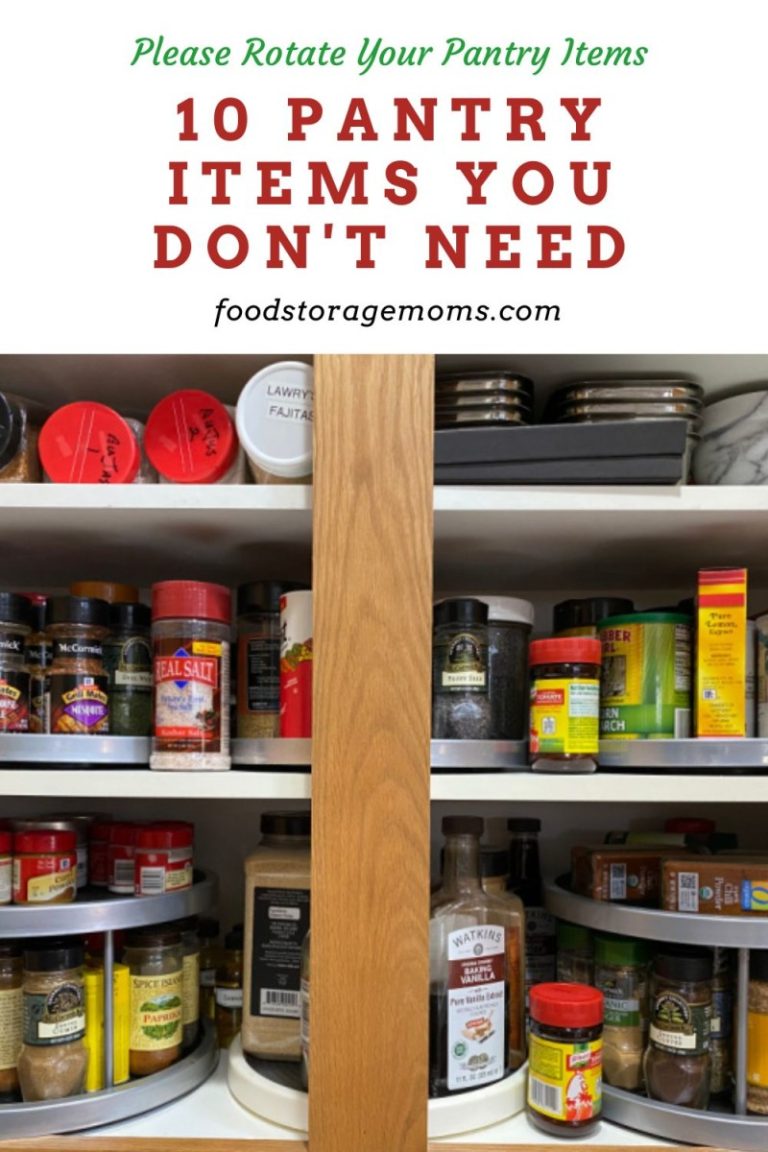 10 Pantry Items You Don't Need - Food Storage Moms