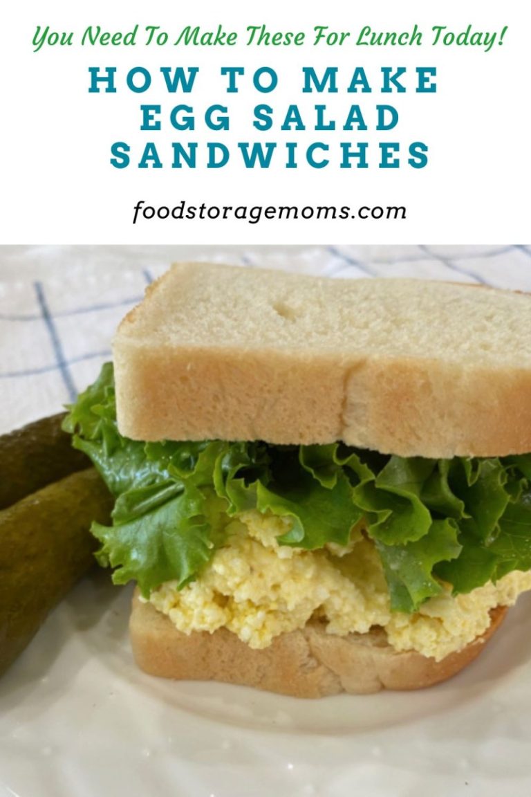 How To Make Egg Salad Sandwiches Food Storage Moms