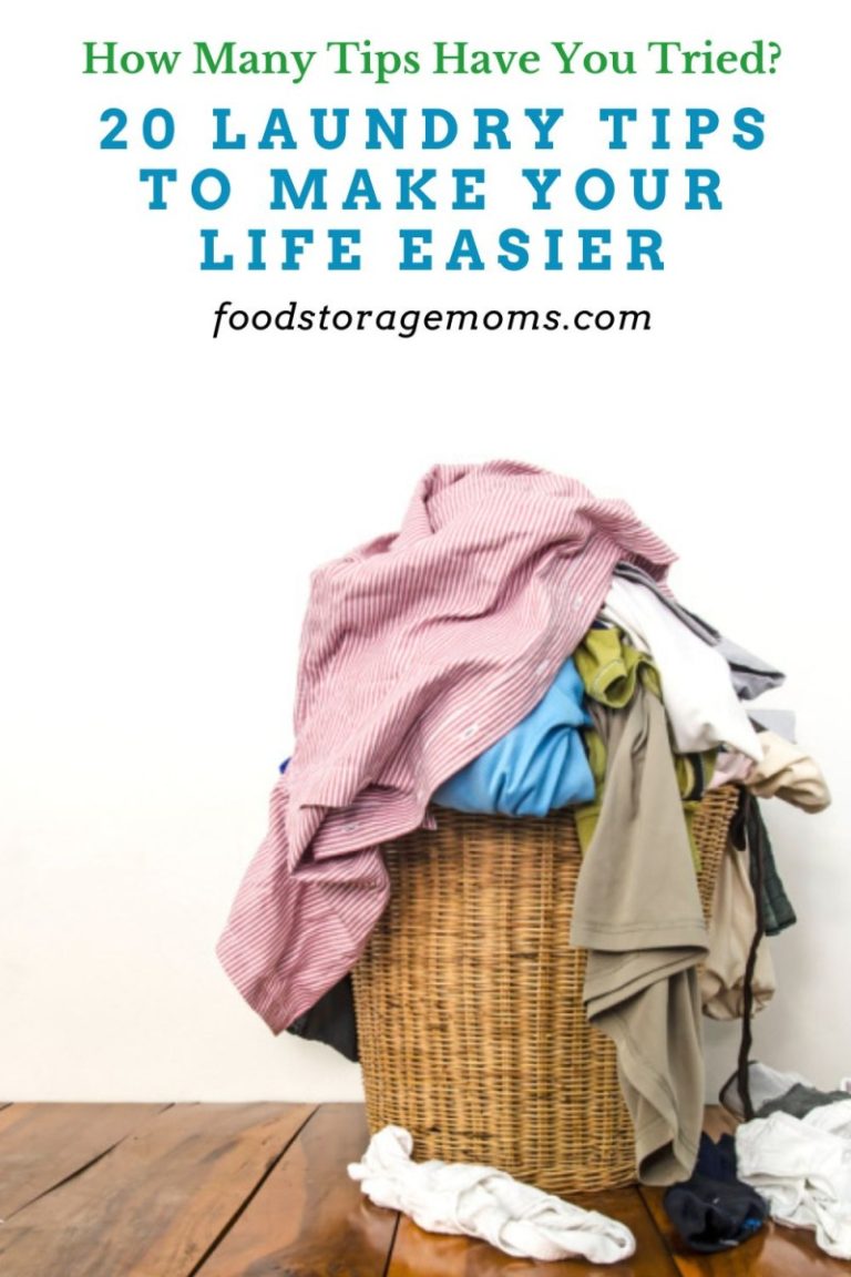 20 Laundry Tips to Make Your Life Easier - Food Storage Moms