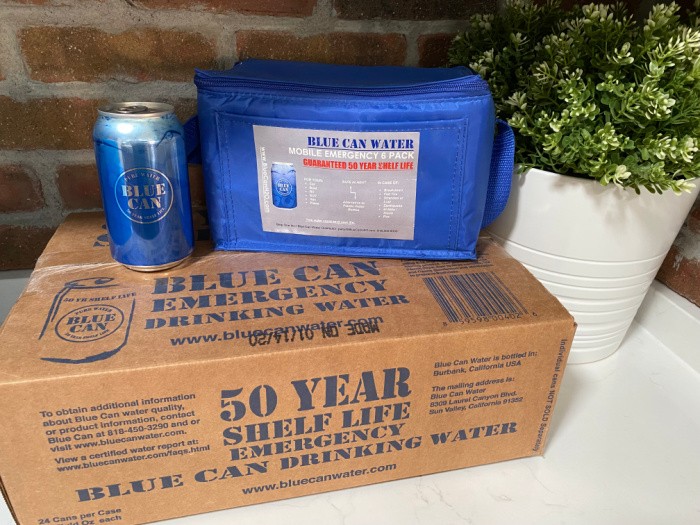 6-Pack of Blue Can Emergency Drinking Water