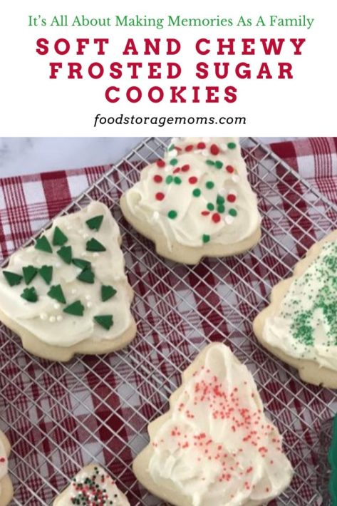 Soft And Chewy Frosted Sugar Cookies