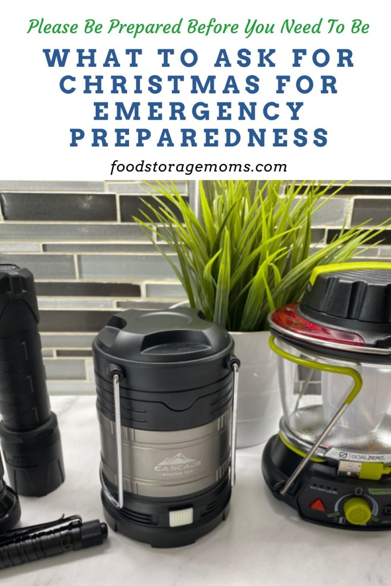 What to Ask for Christmas for Emergency Preparedness Food Storage Moms