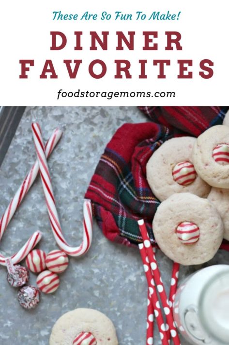 Candy Cane Kiss Sugar Cookies Recipe