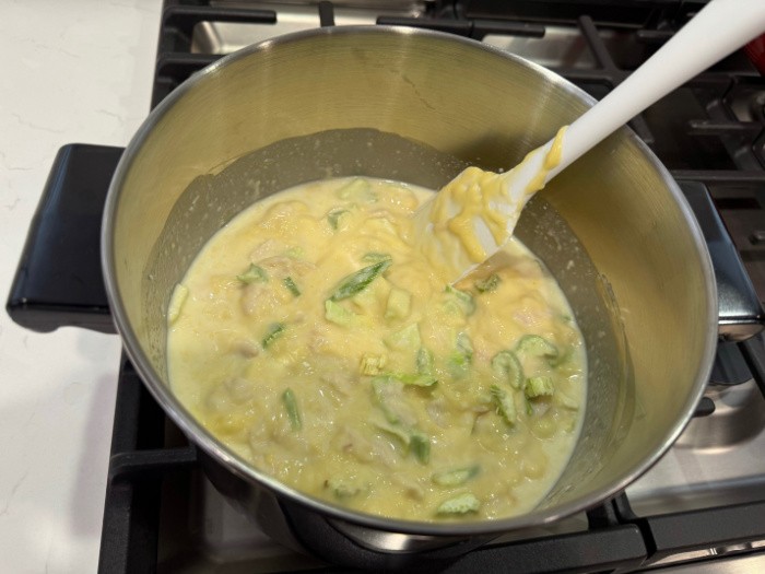 Chicken Haystacks Cooking On The Stove