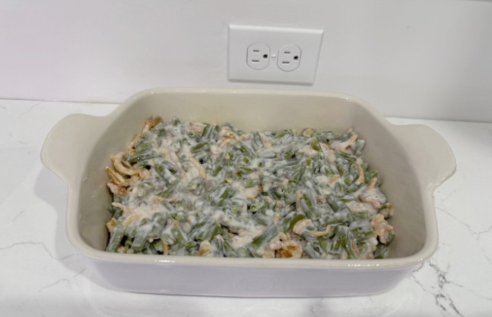 Green Bean Casserole In Pan